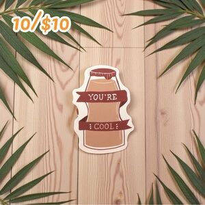 You’re Cool Bottle Sticker – Cute Retro Vinyl Decal | Small Cozy Planner Sticker